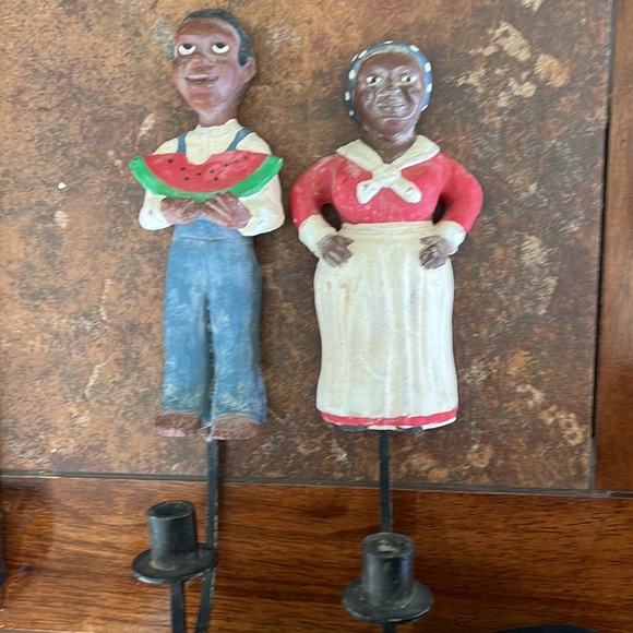 Vintage Mammy & Pappy Wall Scones / Candlestick Holders; RARE! - Picture 8 of 8